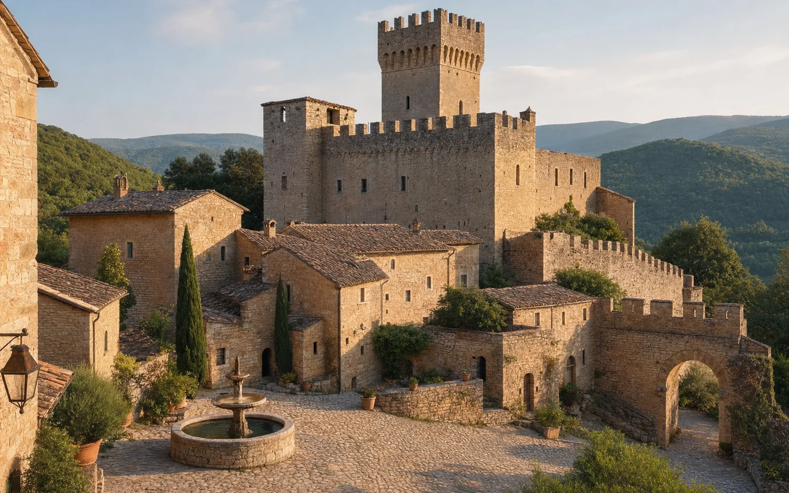 Immagine editoriale evocativa del castello a Avigliano Umbro