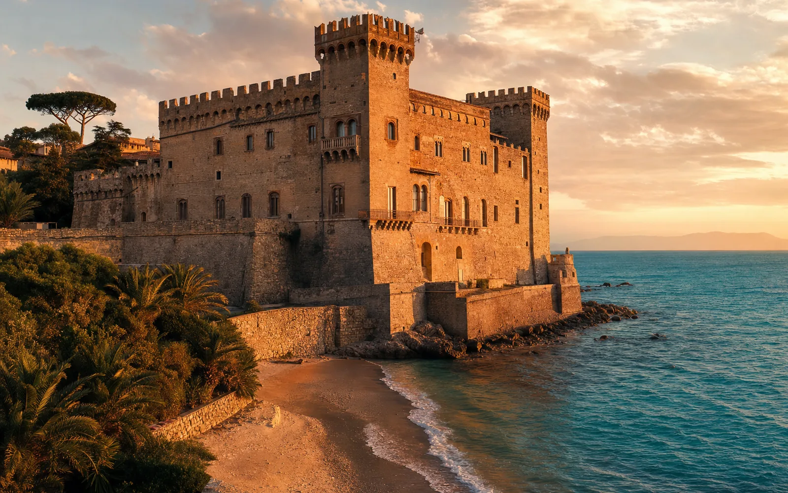 Immagine editoriale evocativa del castello a Ladispoli