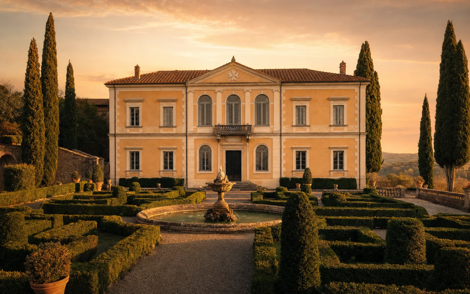 Immagine editoriale evocativa del palazzo a Vignanello