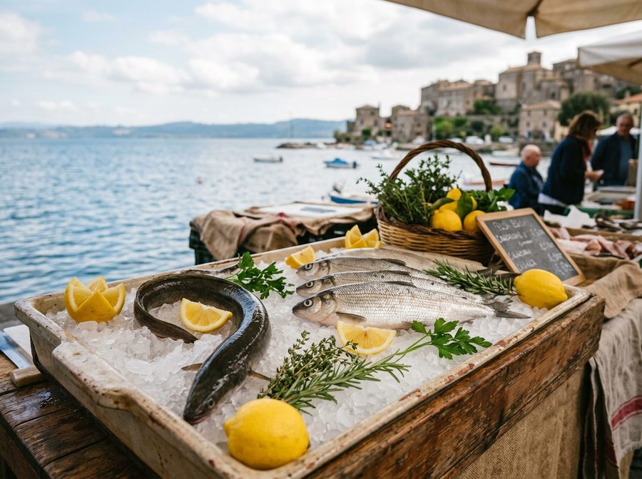 Anguilla e coregone del Lago di Bolsena