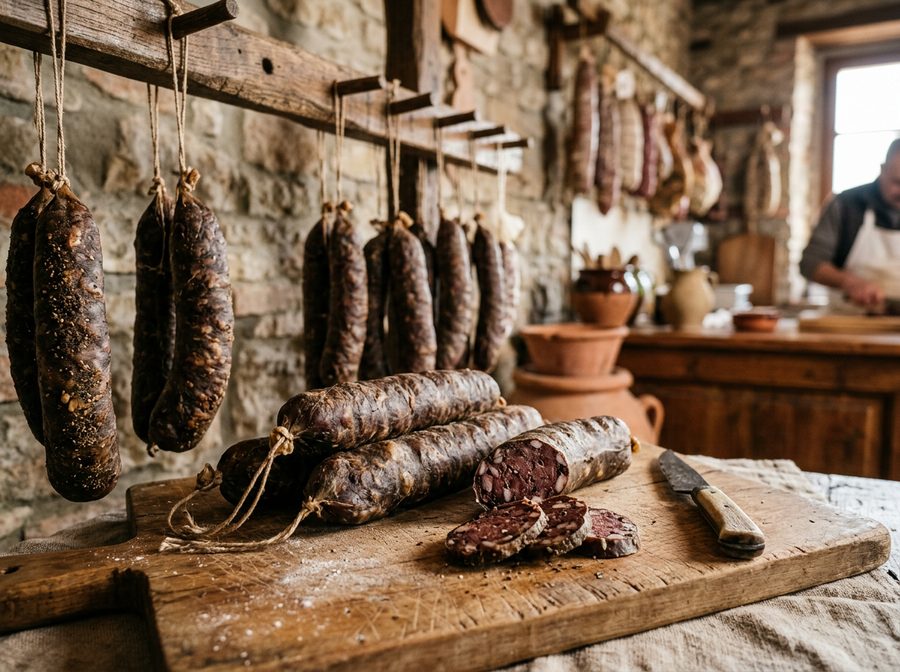 Salsiccia di fegato (mazzafegato) di Viterbo